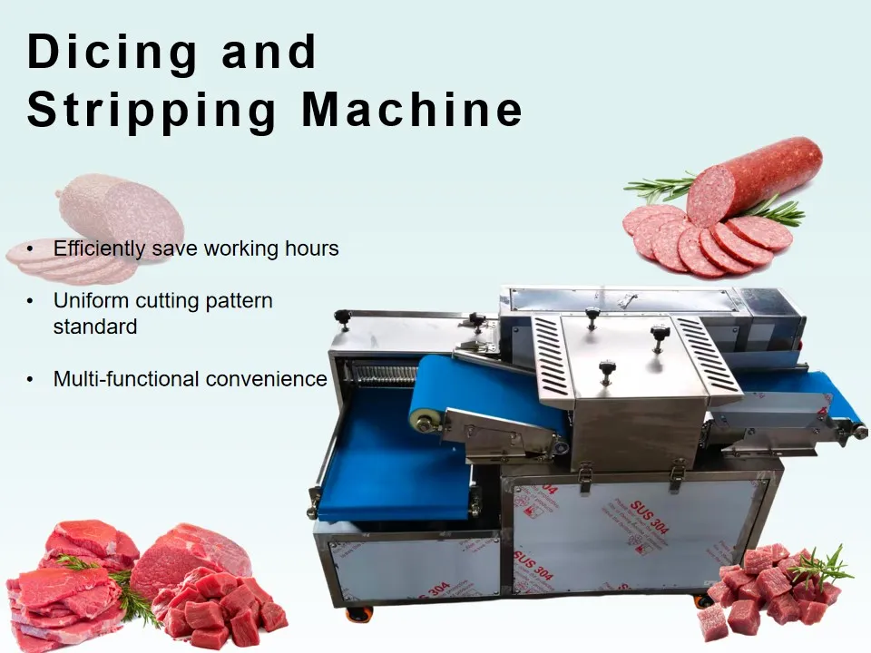 Electric Meat Cutting and Slicing Machine for Efficient Central Kitchen Vegetable Preparation Equipment Can Be Molded in One Go