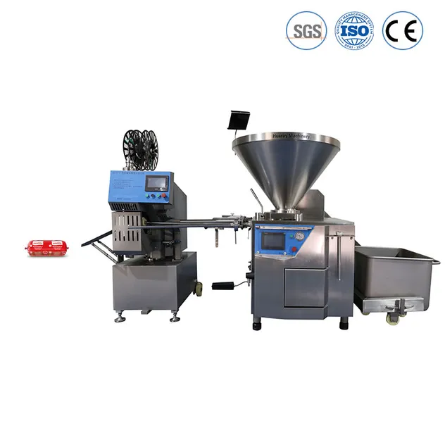Vacuum Sausage Filler with Clipping machine