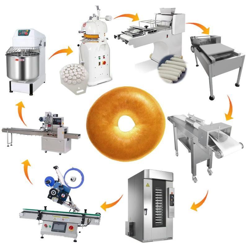 Industrial Conveyor Boiling Bagel Kettle Rolling Machine Water Sugar Mixing Machine Boiler Machine