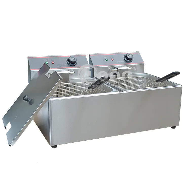 Wholesale Stainless Steel Fryer Machine French Frie Frying Machine Electric Deep Fryer Mini Donut Fryer Machine for Sale