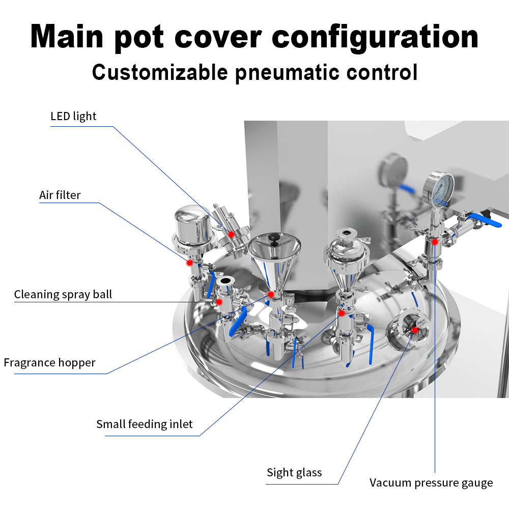 100L Mayonnaise Making Machine Homogenizer Mixer Sauce Mixing Emulsifying Chili Paste Ketchup Production Line