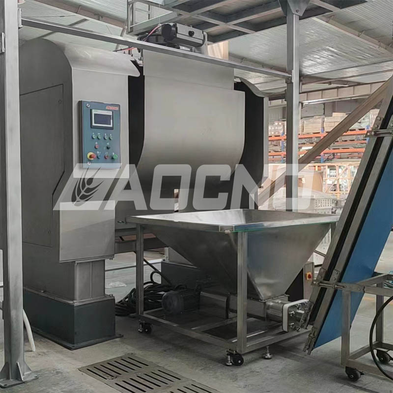 Industrial High Capacity 1000L Direct Drive Horizontal Dough Mixer Bakery Processing Prodcution Line Equipment