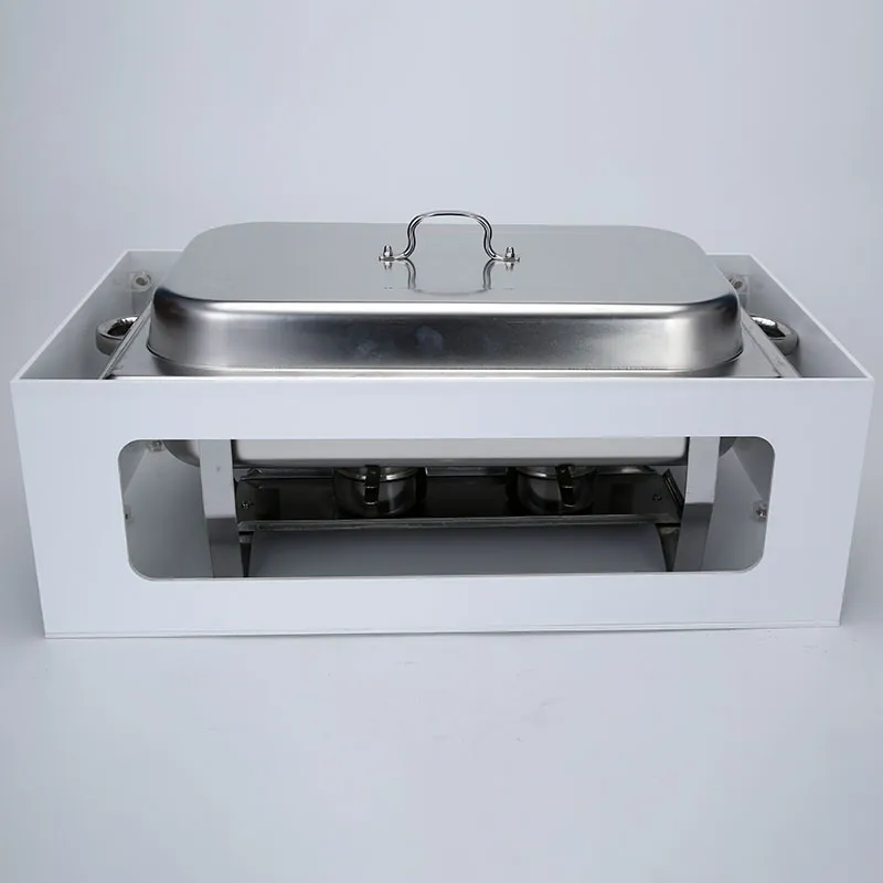 Chafing Dish Guard White Acrylic Food Warmer Stand Cover