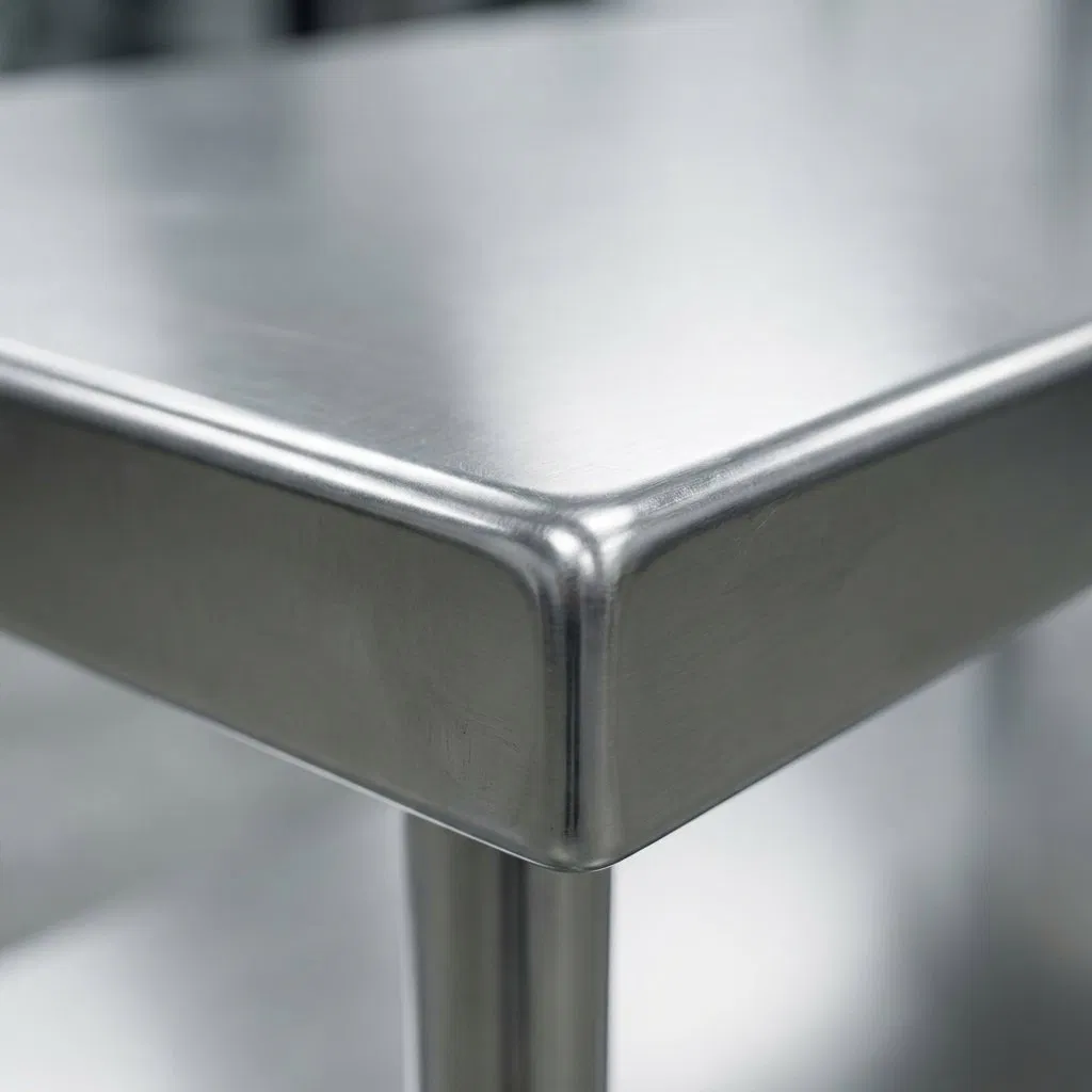 Commercial Grade Stainless Steel Worktable Heavy Duty Double Layer Modular Prep Table