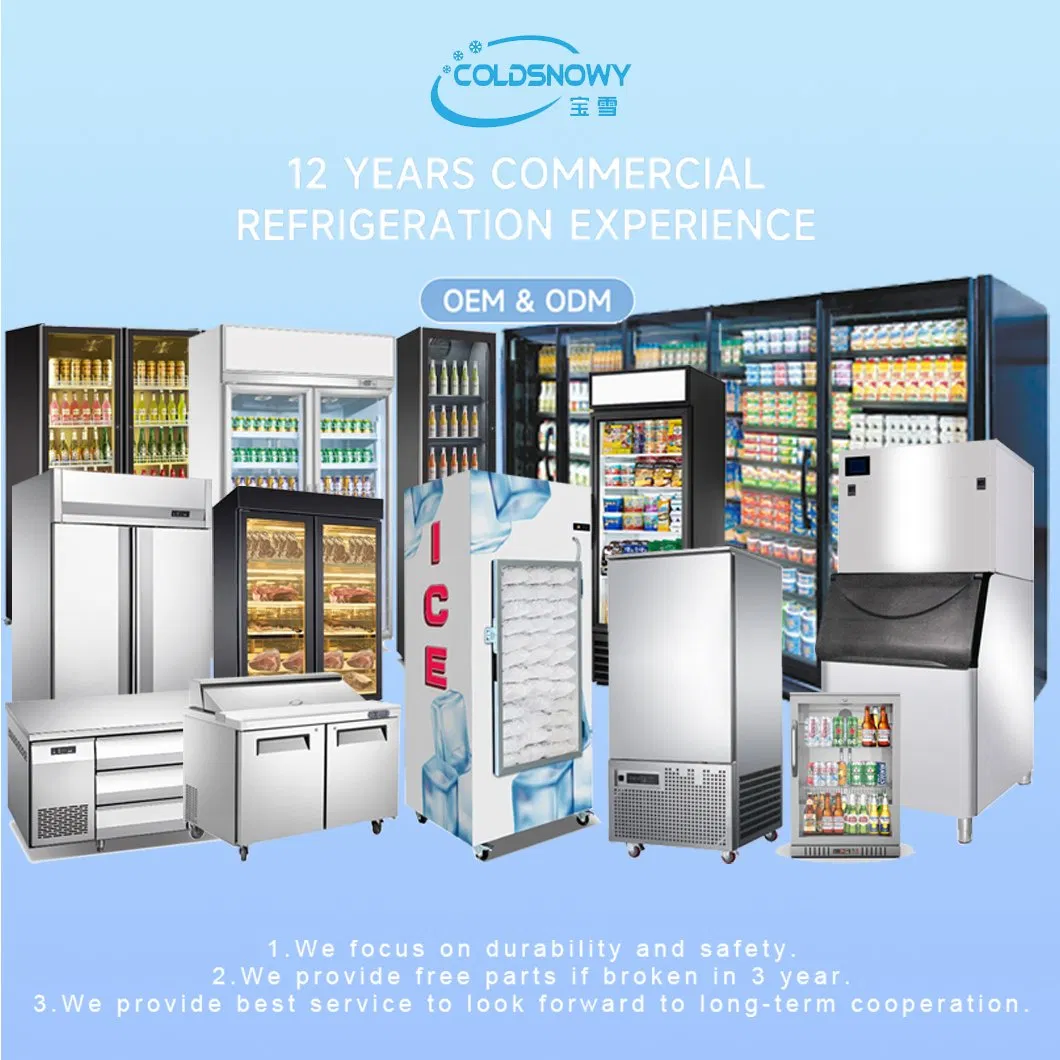 Professional Commercial Countertop Freezer Display Vertical Chiller Vertical Display Freezer