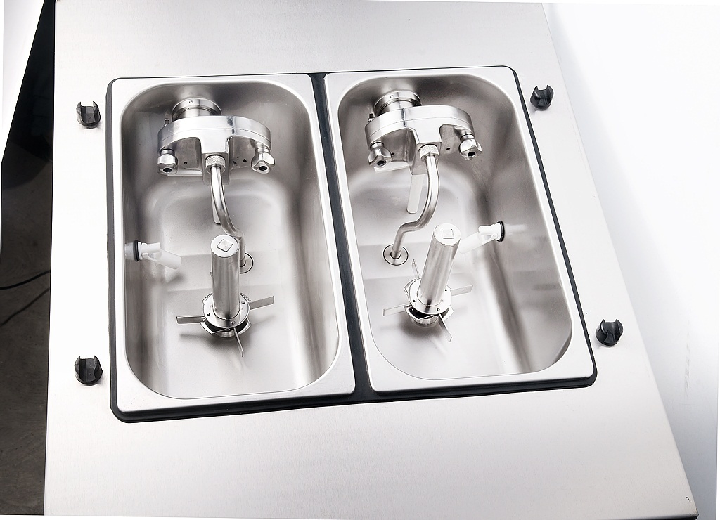 2+1 Mixed Flavor Soft Serve Ice Cream Machine Commercial Yogurt Maker for Sale