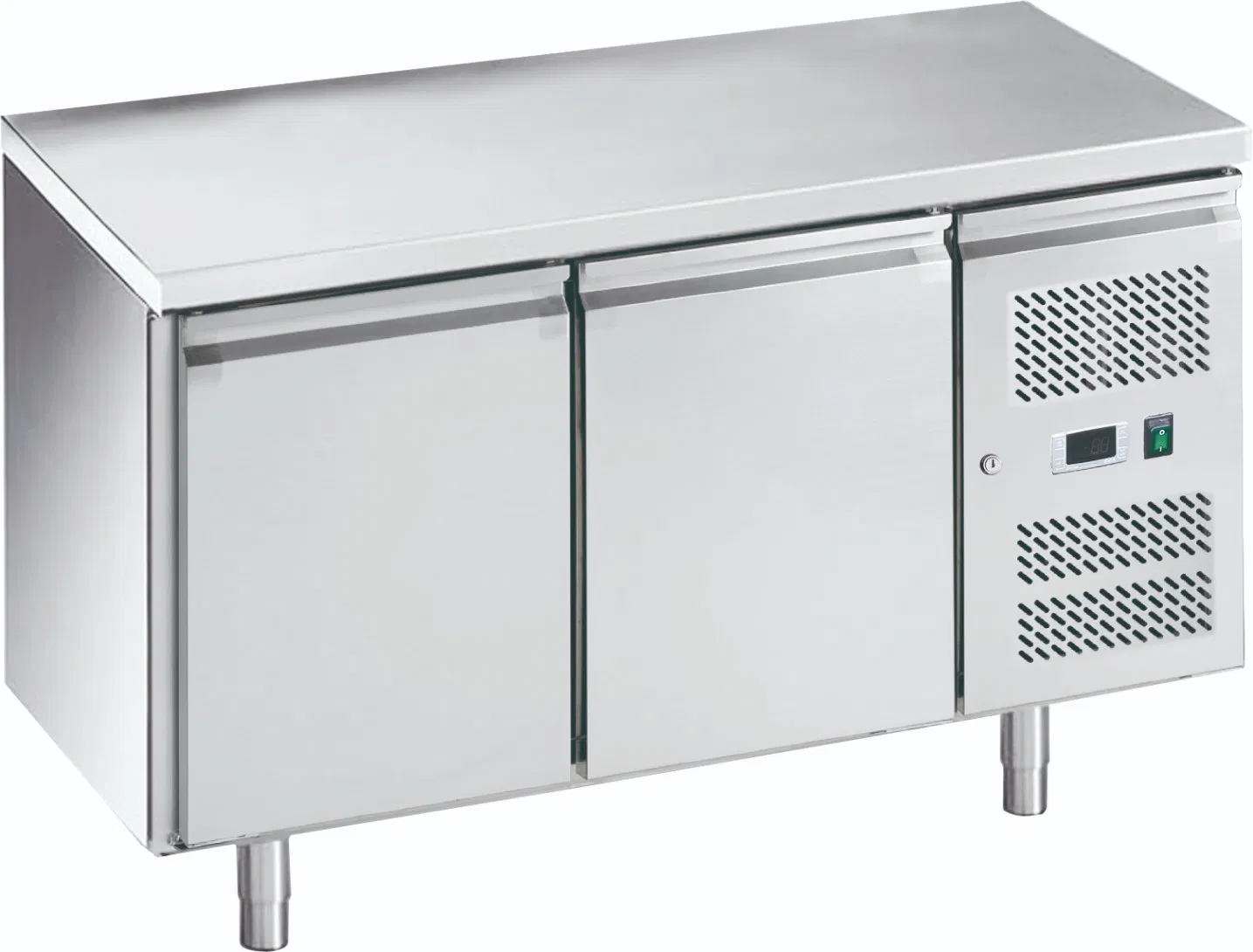 Stainless Steel Worktable with Integrated Sink Commercial Kitchen Prep Station