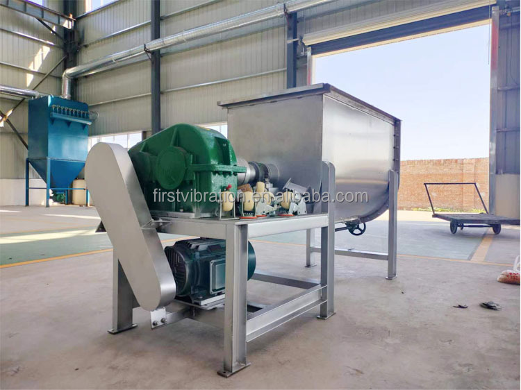 Stainless Steel Mixer Food Grade Ribbon Spices Mixing Ribbon Blender 1 Ton Dry Powder Mixer Blender Mixing Machine for Dry Grain