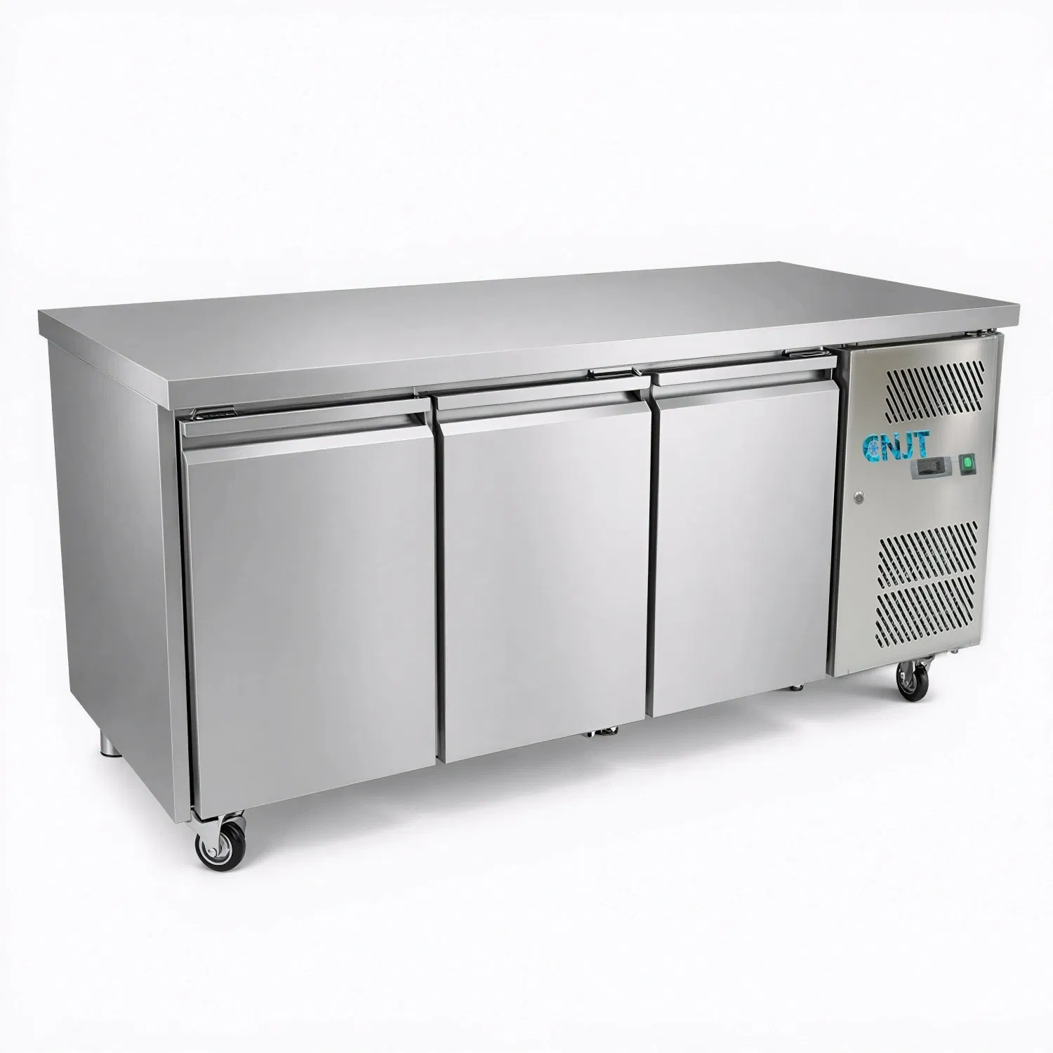 Gn3100 Series Commercial Stainless Steel Refrigerated Counter Chiller Freezer with Ventilated Cooling