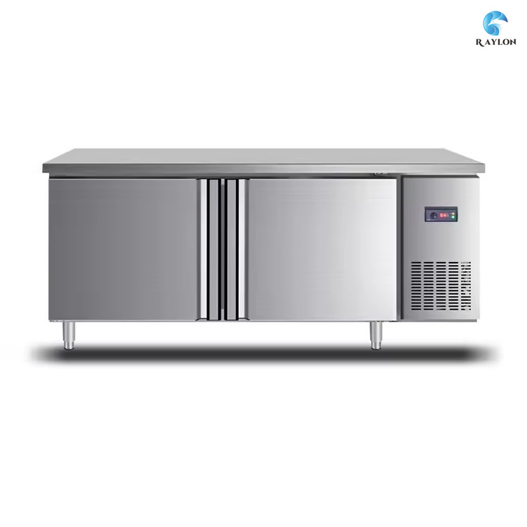 Commercial Catering Undercounter Refrigerator Stainless Steel Prep Worktable