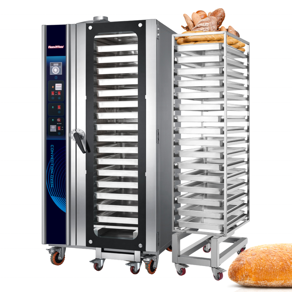 16 Tray Freestanding Built-in Oven Commercial Oven Gas Electric Industrial Convection Bread Bakery Machine Big Bakery Ovens