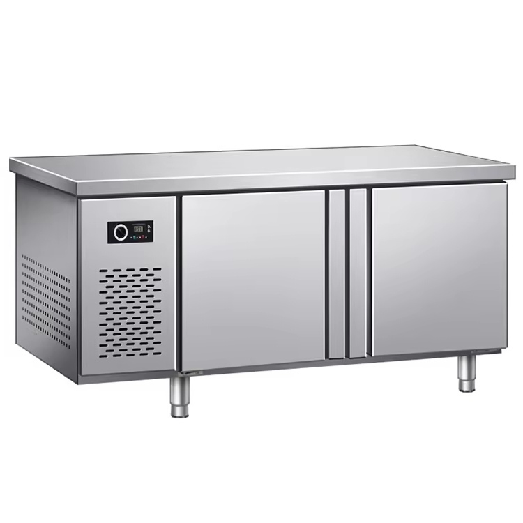 Stainless Steel Refrigerated Worktable Undercounter Fridge for Food Prep