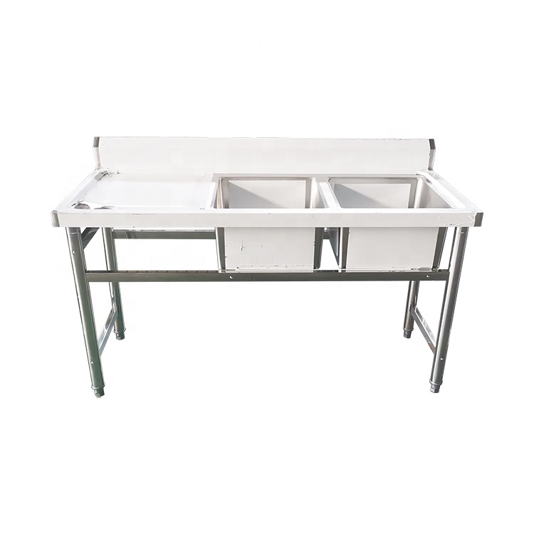 Customized Industrial Utility Commercial Kitchen Stainless Steel 3 Compartment Sink for Restaurant