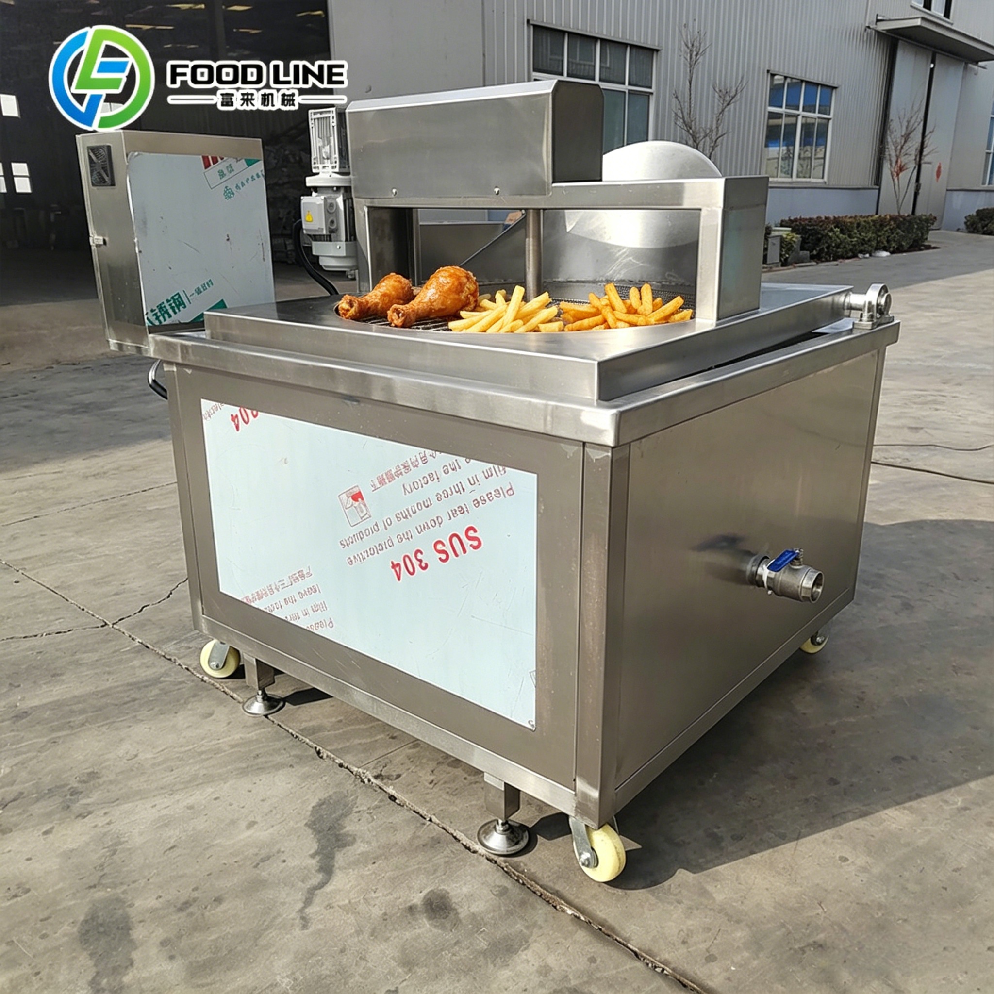 Automatic Frying Machine Automatic Fried Chicken Machine Automatic Frying Production Equipment