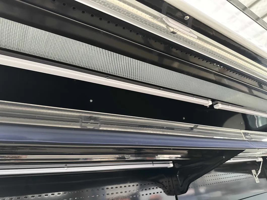 Supermarket Counter Horizontal Refrigerator Beef and Mutton Frozen Display Cabinet Open Chiller Chest Freezer