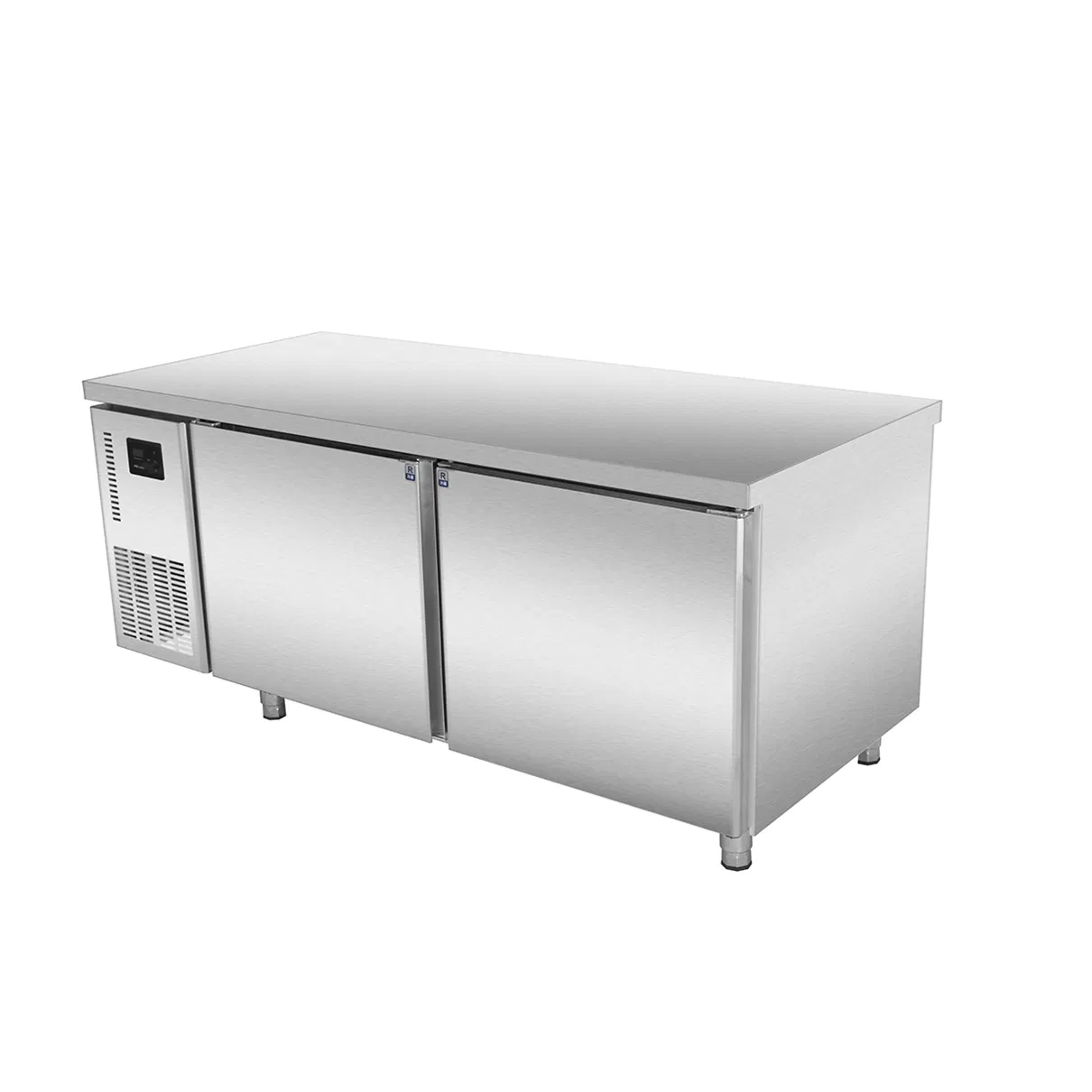 Restaurant Kitchen Equipment Double Doors Refrigerator Table Counter Chiller Work Bench Commercial Fridge Freezer