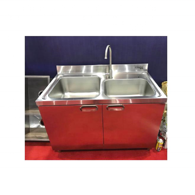 Binzhou Factory Three Compartment Stainless Steel Triple Bowl Commercial Utility Sink