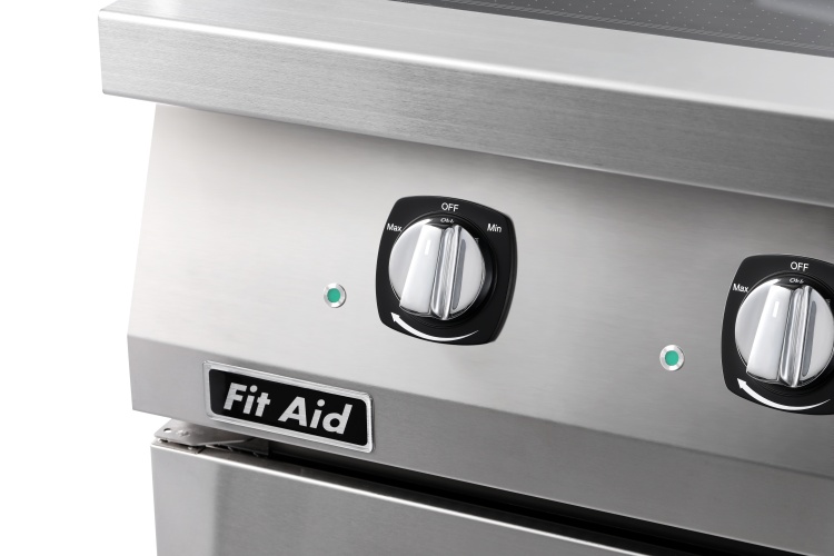 Commercial Kitchen Equipment 304 Stainless Steel Frame 6mm Thick Glass-Ceramic Panel 28Kw Free-Zone Electric Induction Cooker