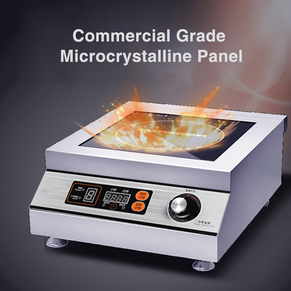 5000W Commercial Heating Coil Microcomputer Electric Wok Induction Cooker 380V 1 Year Warranty