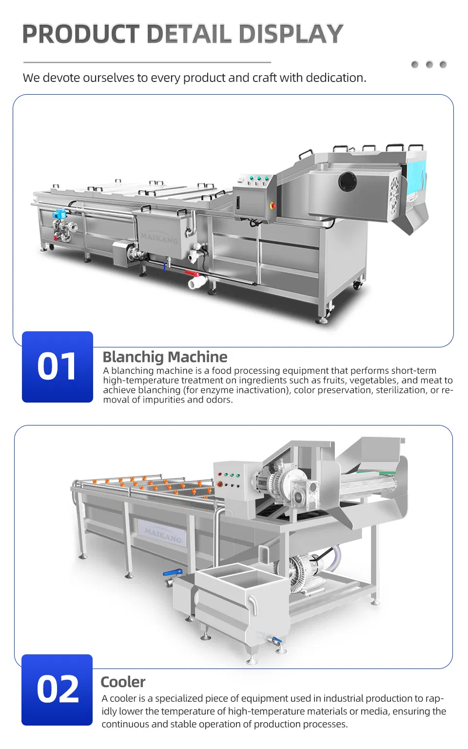 Heavy Duty Food Vegetable Cooking Steaming Line Thermal Blanching Boiler Steam Bleacher Machine for Onion Carrot Cucumber Processing Plant Factory Use