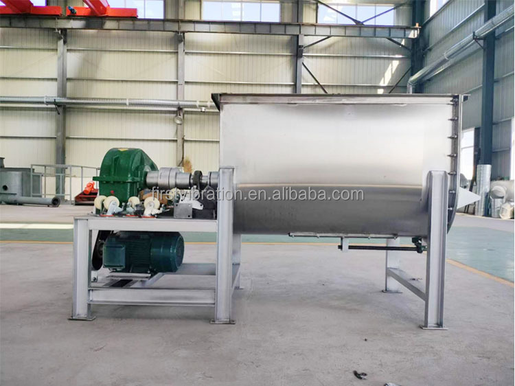 Stainless Steel Mixer Food Grade Ribbon Spices Mixing Ribbon Blender 1 Ton Dry Powder Mixer Blender Mixing Machine for Dry Grain