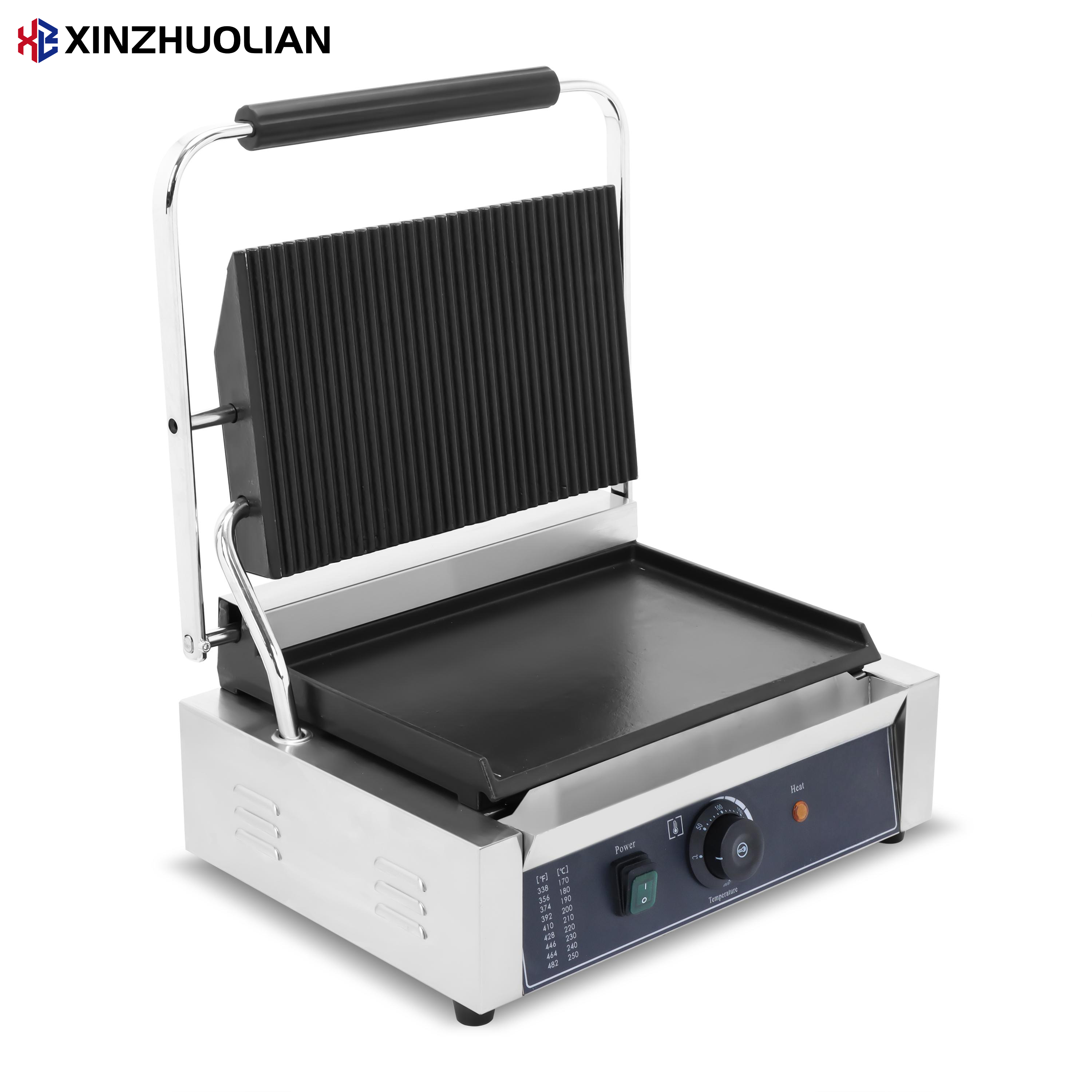 Stainless Steel Flat Top Gas Plancha Hot Plate BBQ Griddle Electric Grill Pan 2.2KW 110V/220V Wide