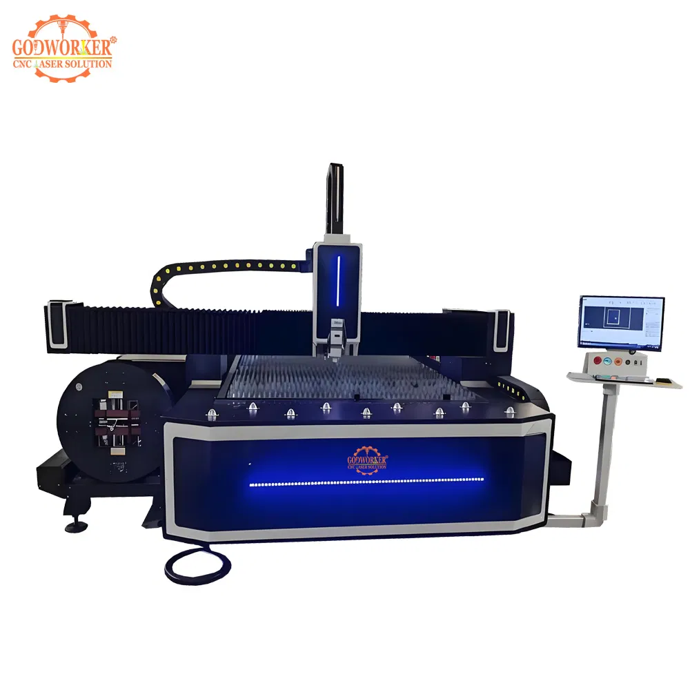 3015 Plate Tube CNC Fiber Laser Metal Cutting Machine 2000W 3000W 6000W Raycus Laser Power