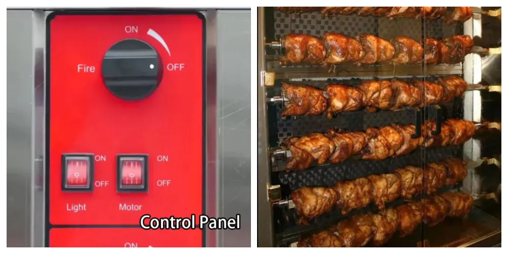 Commercial Gas Chicken Rotisserie Oven Grill Chicken Roasting Machine