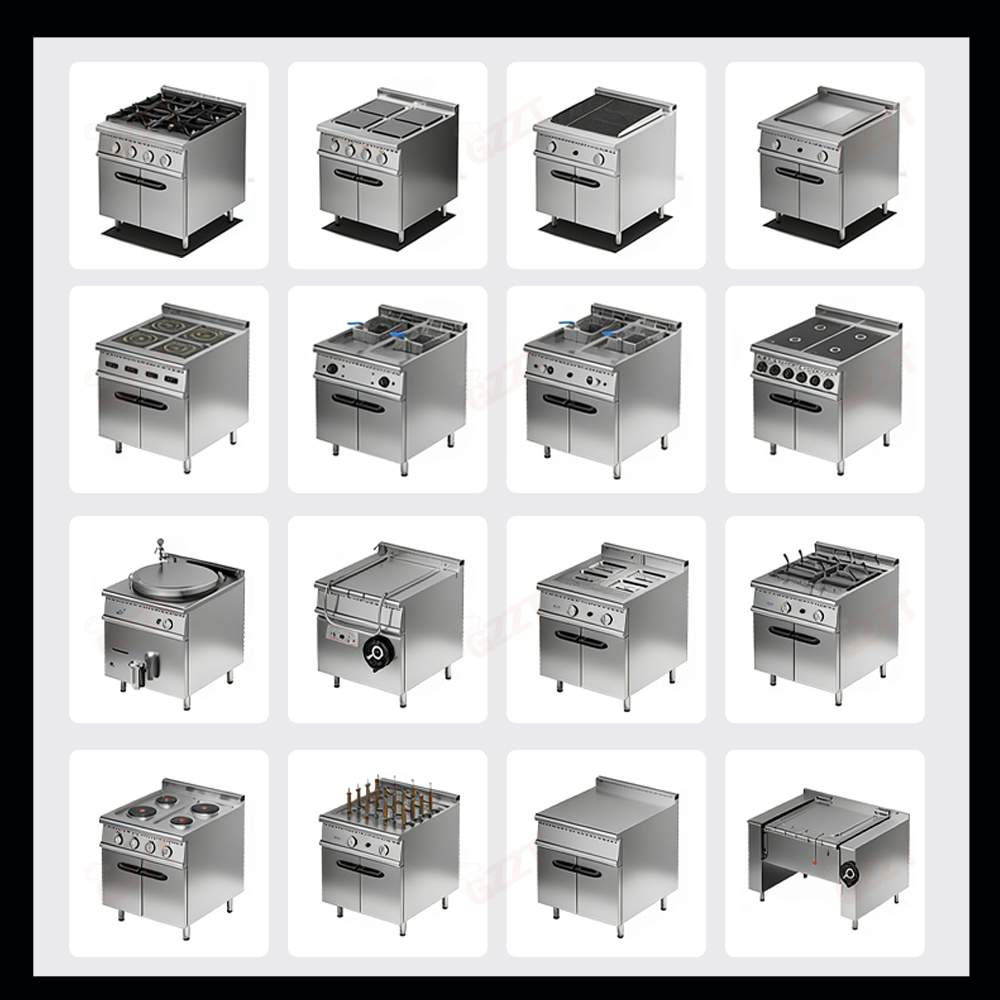 Free Combination Industrial Kitchen Griddle Equipment With Ce High Quality Good Prices Electric Gas Griddle With Oven