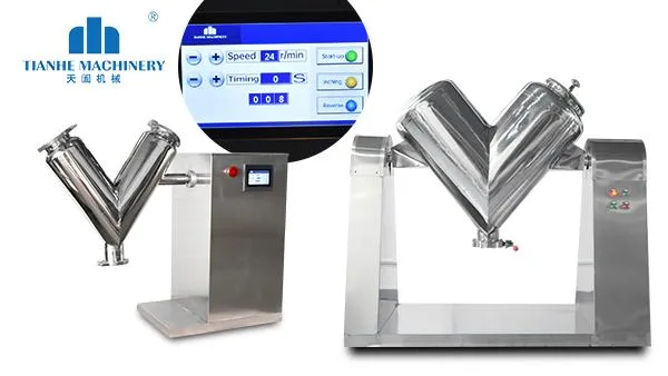 Pharmaceutical Food Dry Powder V-Shape Mixer Machine for Large Volume Production