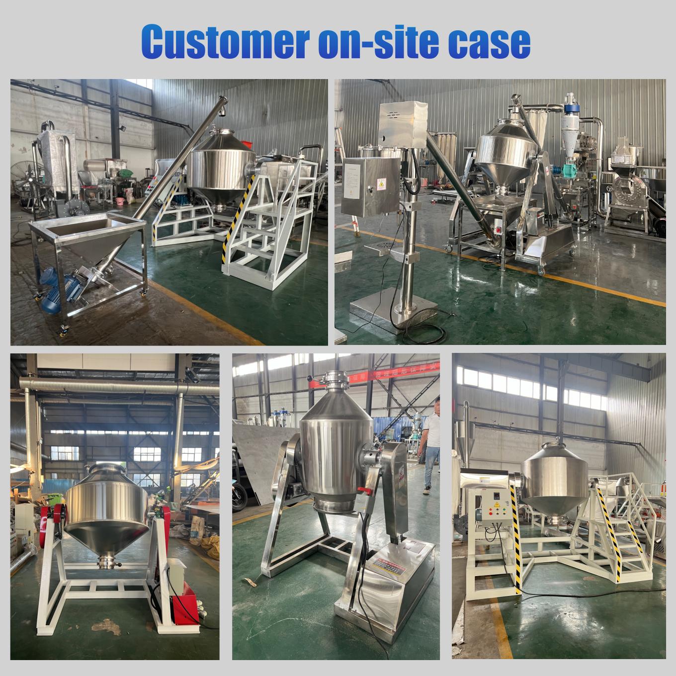 Stainless Steel Drum Mixer Dry Powder Mixing Machine Chemical Lab Mixer Spice Powder Blender Machine