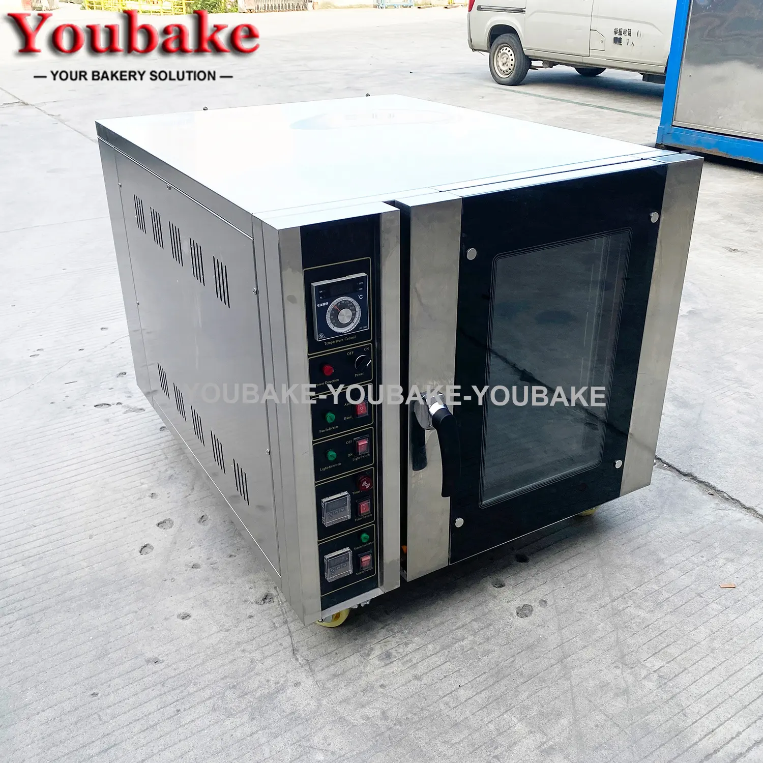 Industrial Professional Bread Baking Machine 5 Trays Electric Hot Air Convection Baking Oven Machine Convection System Oven