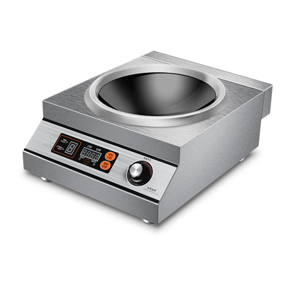 5000W Commercial Heating Coil Microcomputer Electric Wok Induction Cooker 380V 1 Year Warranty