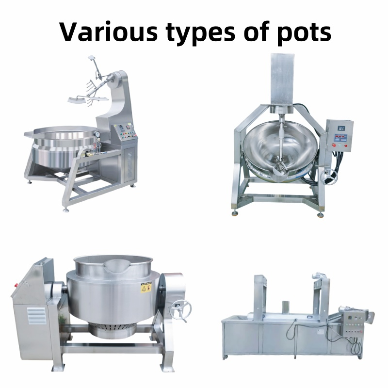 50L 100L 200L Industrial Automatic Cooking Pot Soup Boiler Mixing Jam Cooking Jacketed Kettle Tomato Sauce Boiling Machine