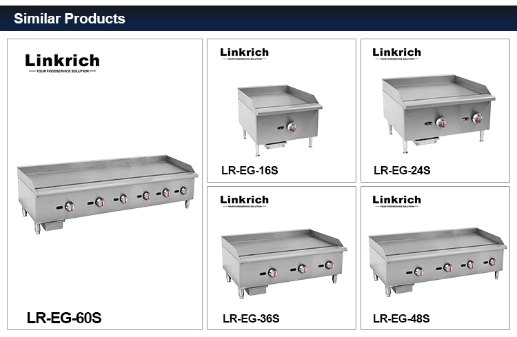 LR-EG-36S High Efficiency Electric Commercial Gas Grill and Griddle Multi-Specification BBQ With US Plug