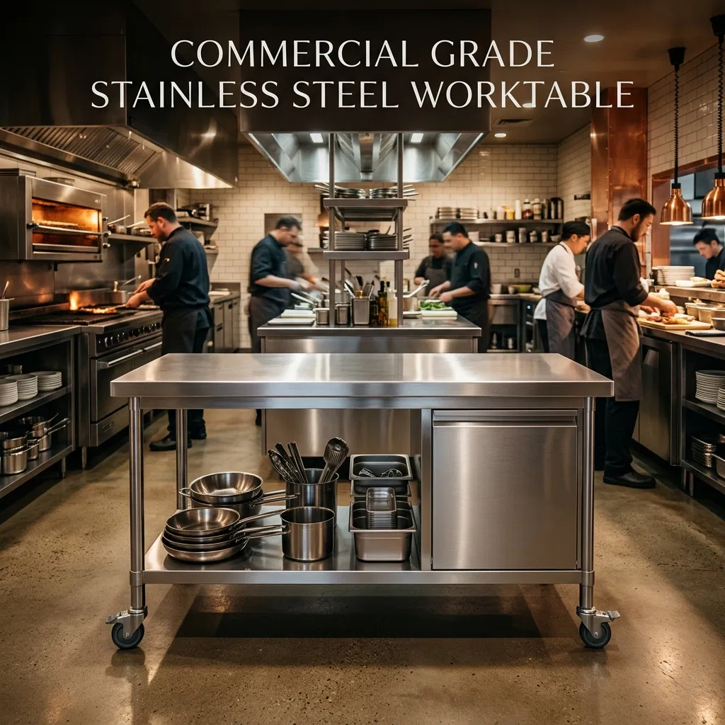 Stainless Steel Worktable View 1