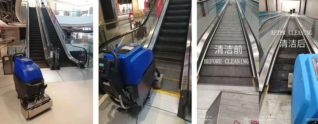 Wholesale Wet Type Automatic Escalator Cleaning Machine/Escalator Cleaner/Escalator Step Cleaning Tools/Equipment/Automatic Escalator Clean Brush