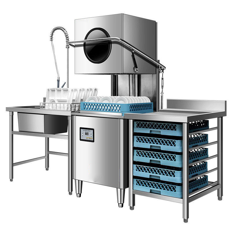 ETL CE High Capacity China Automatic Commercial Hood Type Freestanding DishWasher Dishwasher Restaurant Dishwashing Machine