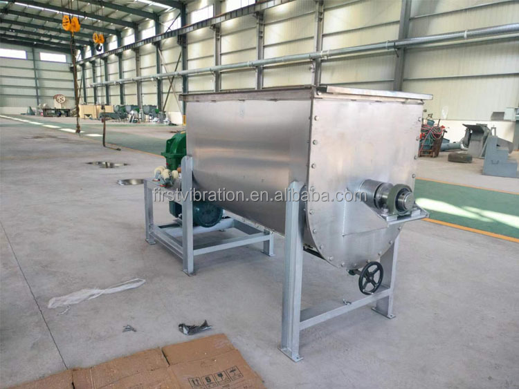 Stainless Steel Mixer Food Grade Ribbon Spices Mixing Ribbon Blender 1 Ton Dry Powder Mixer Blender Mixing Machine for Dry Grain