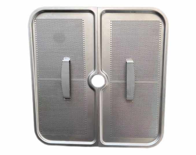 One-piece stamped filter screen