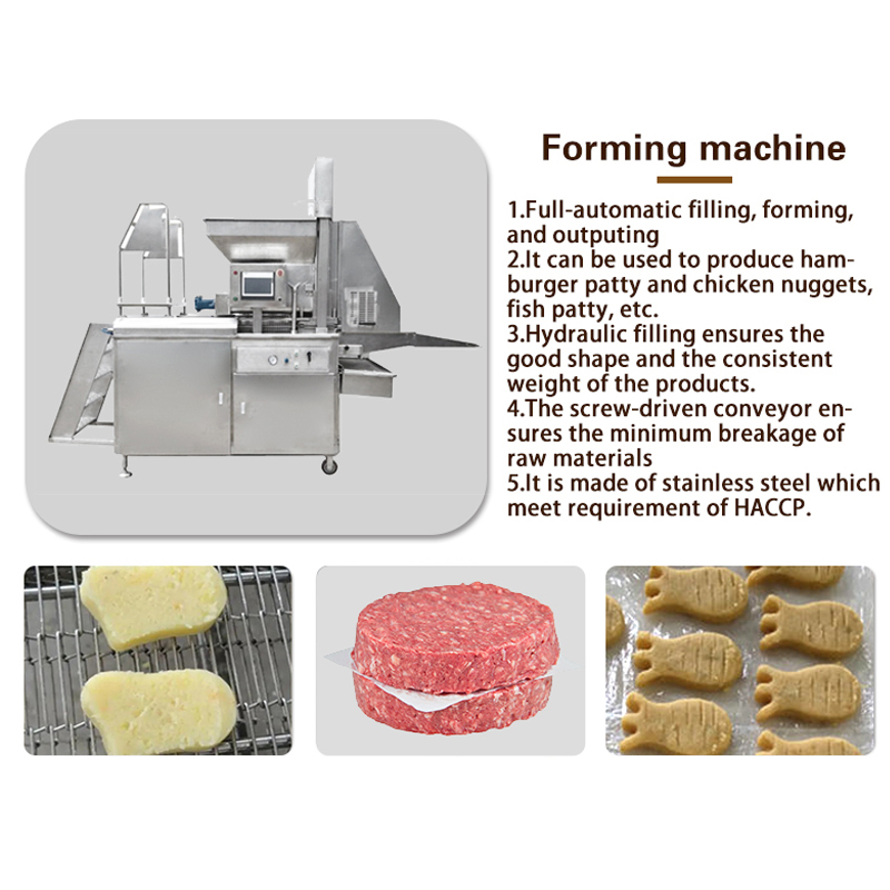 Chicken Nugget Frying Line Cutlet Maker Making Machine Chicken Nugget Deep Fry Machine With Conveyor