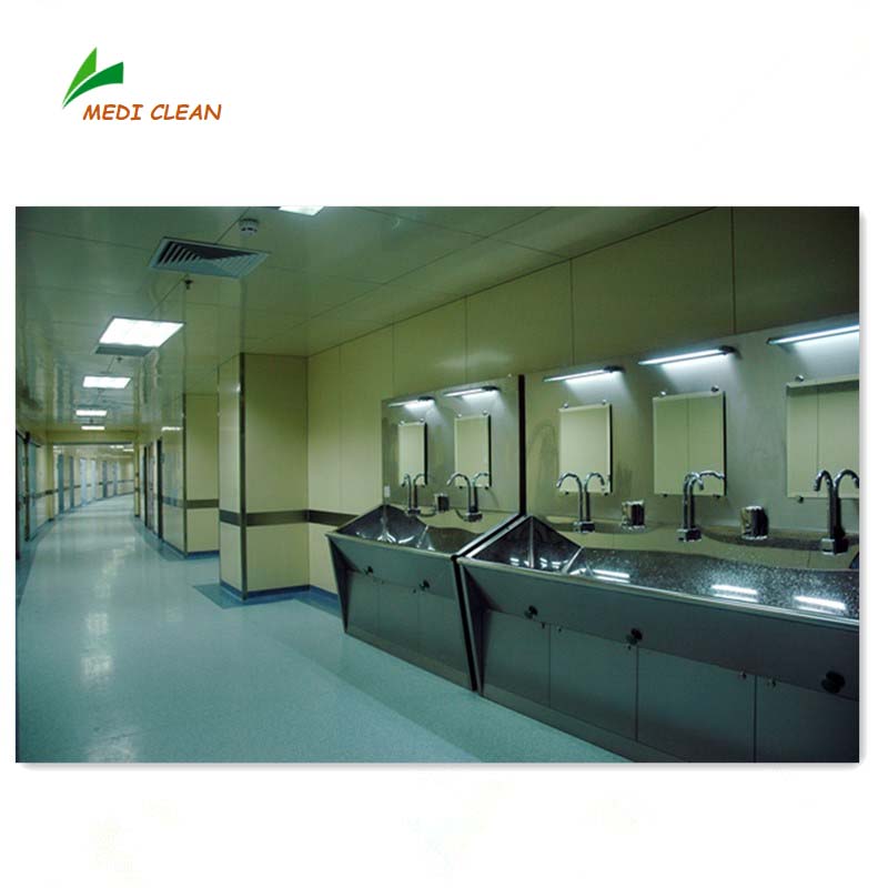 Stainless Steel Three Compartment Operating Theatre Sink in Modular Clean Room
