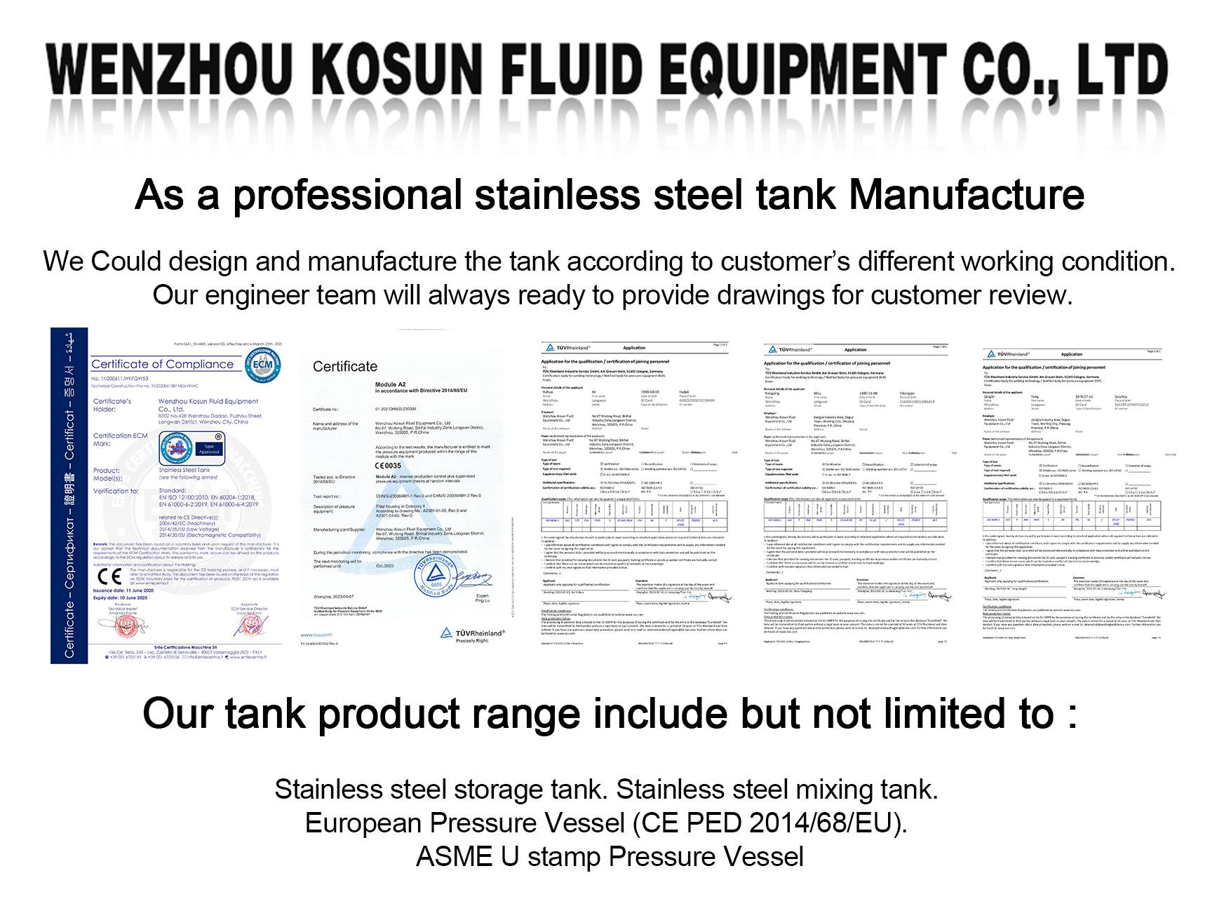 Food Grade Mixing Tank Design
