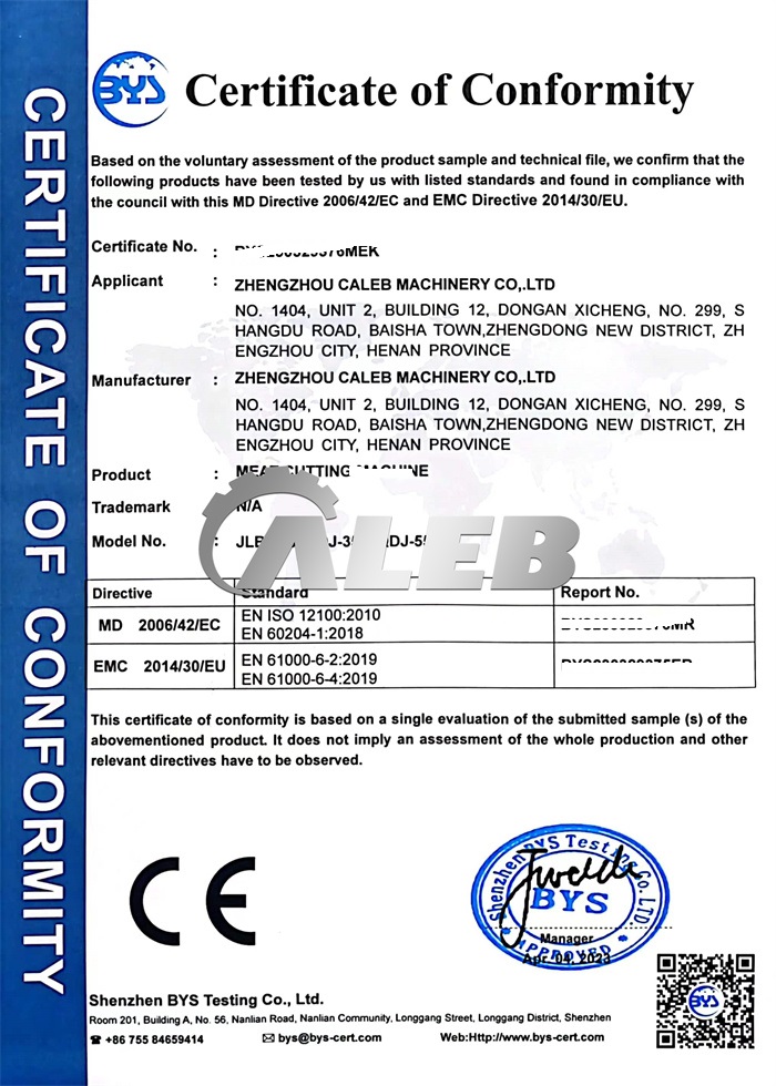 Electrical safety certification document