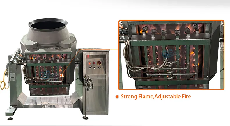 Gas Heating Cooking Machine Robot Automatic Hotel Cooking Pot with Mixer