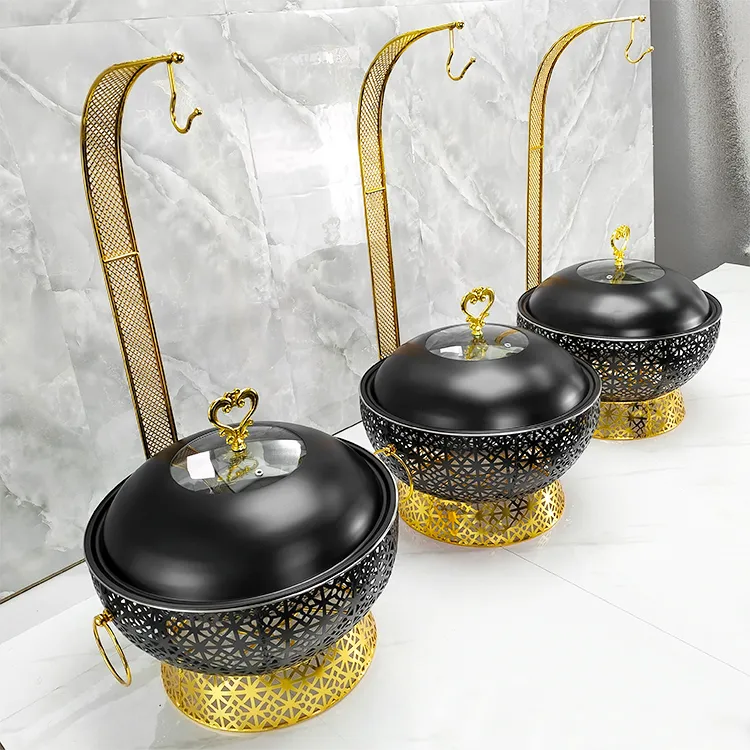 Hanging Food Warmer Round De Lux Buffet Chafing Dish