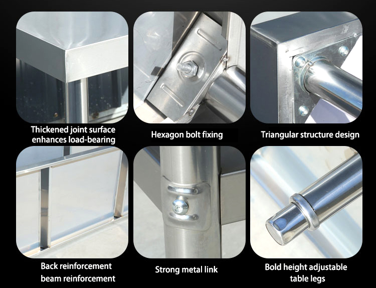 Stainless Steel Work Table Details 2