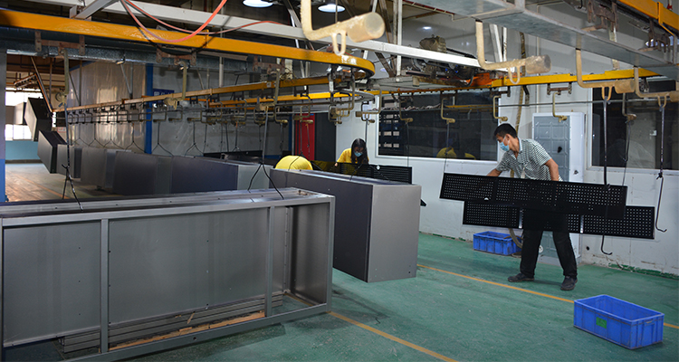 Enamel processing production line