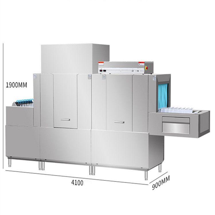 Commercial Electric New Automatic Dishwasher for Restaurants with Hot Water Cleaning High Capacity Controllable Temperature