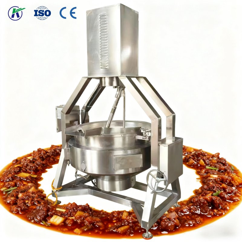 Commercial Jacketed Kettle Cooking Pot Boiling Pan Machine for Industrial Food Preparation